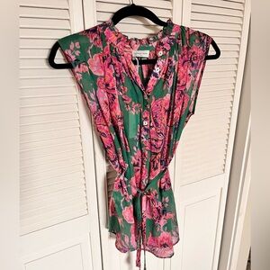 Megan Park Floral Top Size M
